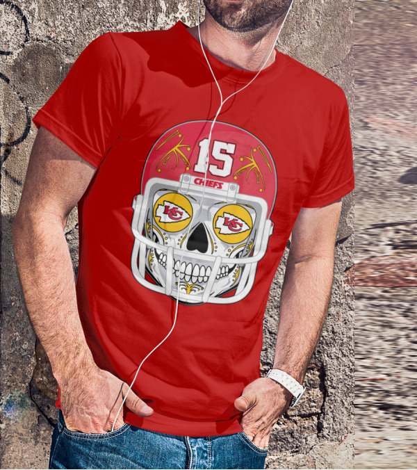 Chiefs Skull Helmet T-Shirt