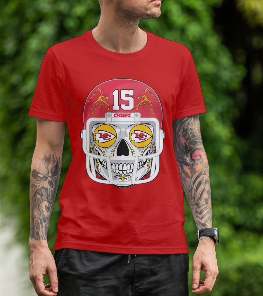 Chiefs Skull Helmet T-Shirt