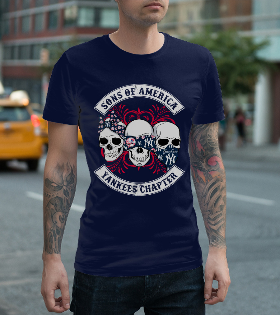 Sons Of America Yankees Chapter Skulls T-Shirt