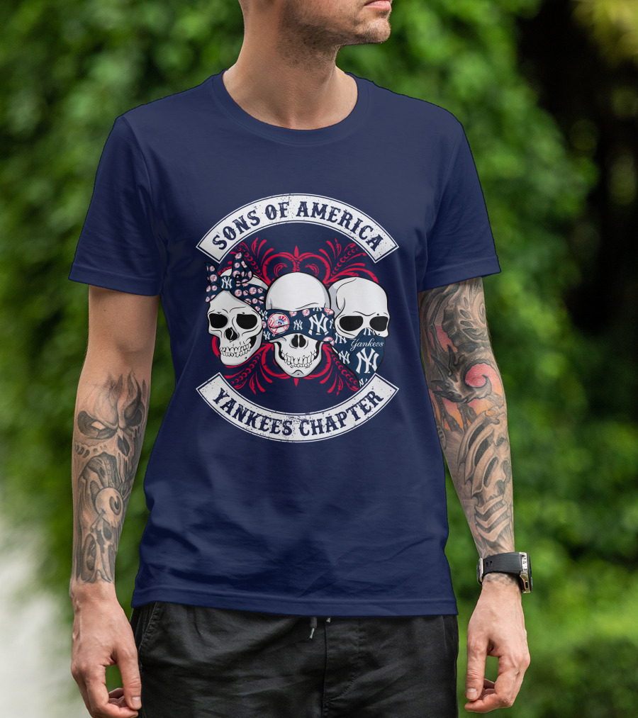 Sons Of America Yankees Chapter Skulls T-Shirt