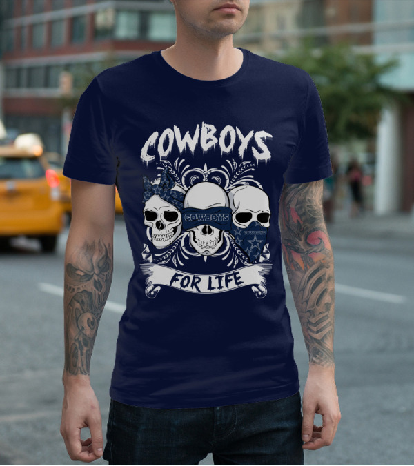 Cowboys For Life Skulls Bandana T-Shirt