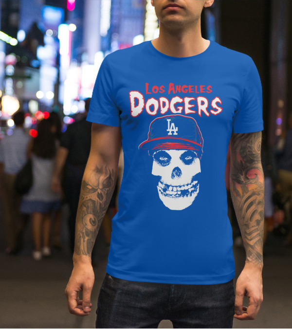 Los Angeles Dodgers Skull T-Shirt