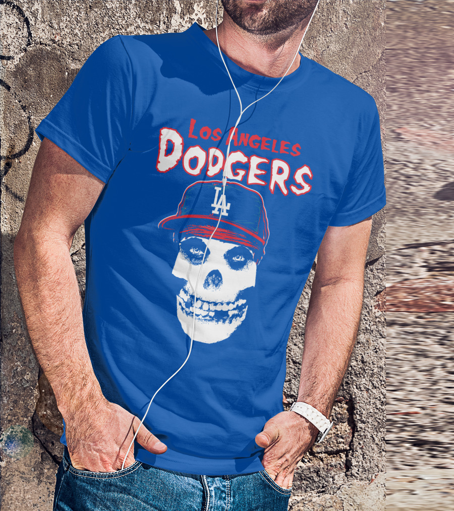 Los Angeles Dodgers Skull T-Shirt