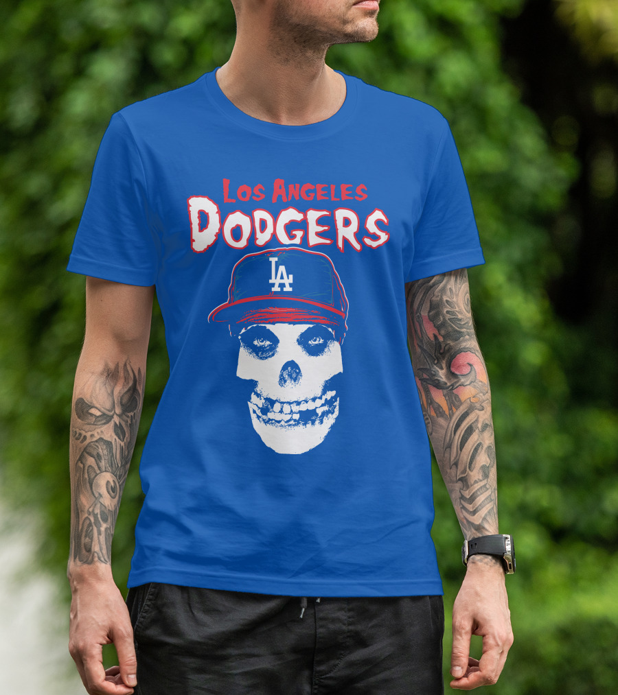 Los Angeles Dodgers Skull T-Shirt