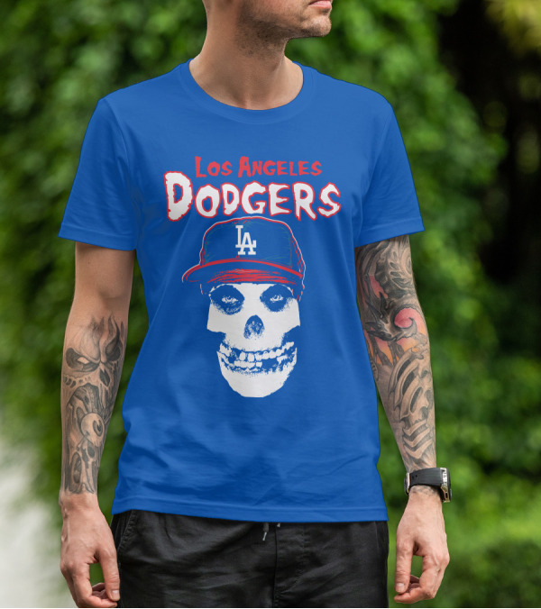 Los Angeles Dodgers Skull T-Shirt