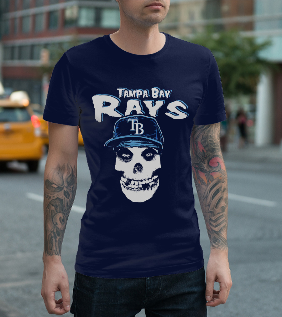 Tampa Bay Rays Tb Skull T-Shirt