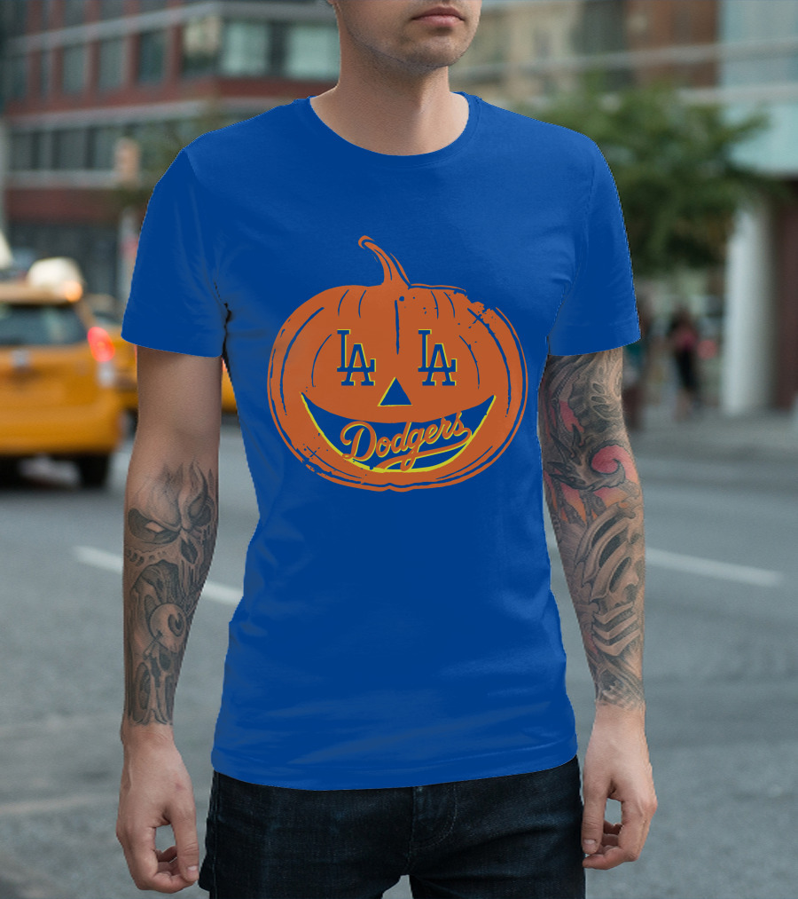 La Dodgers Halloween Pumpkin T-Shirt