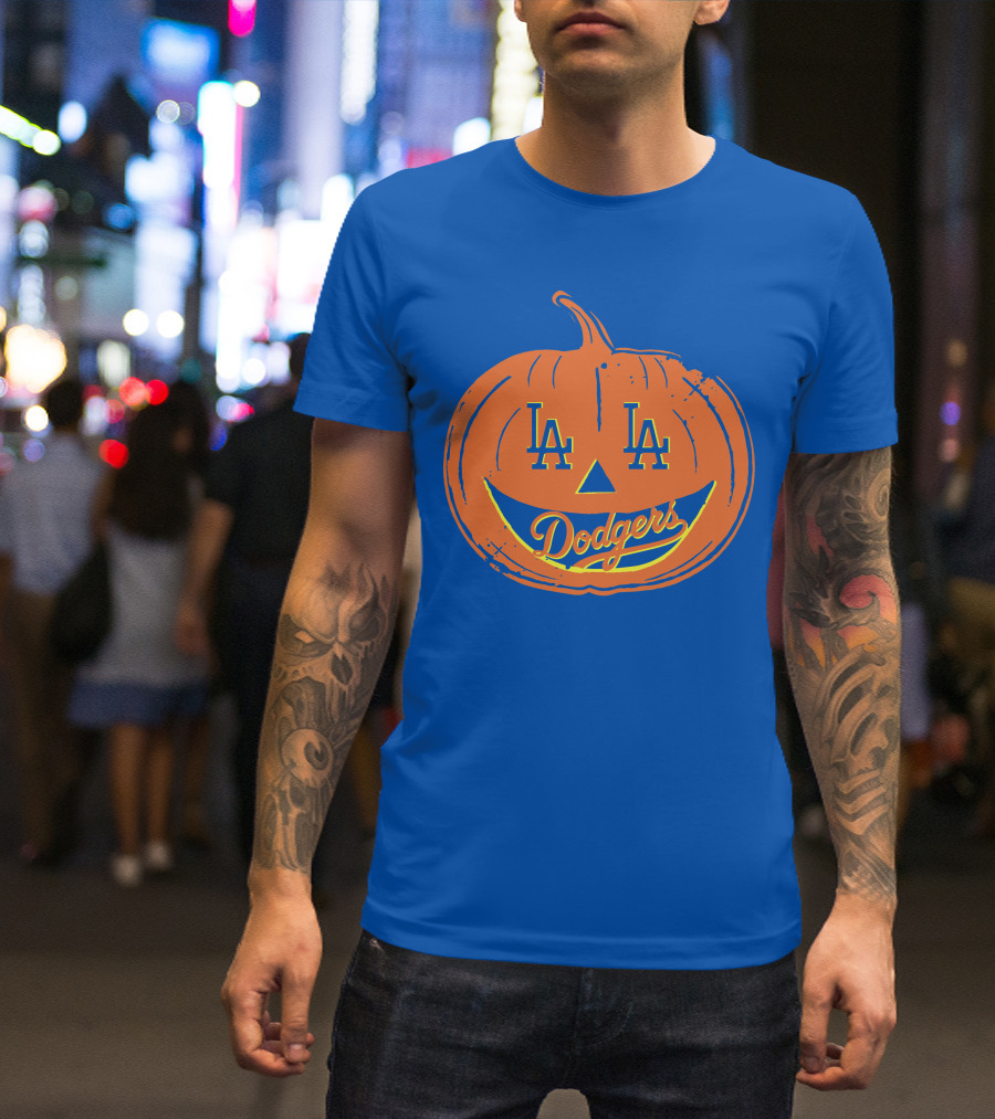 La Dodgers Halloween Pumpkin T-Shirt