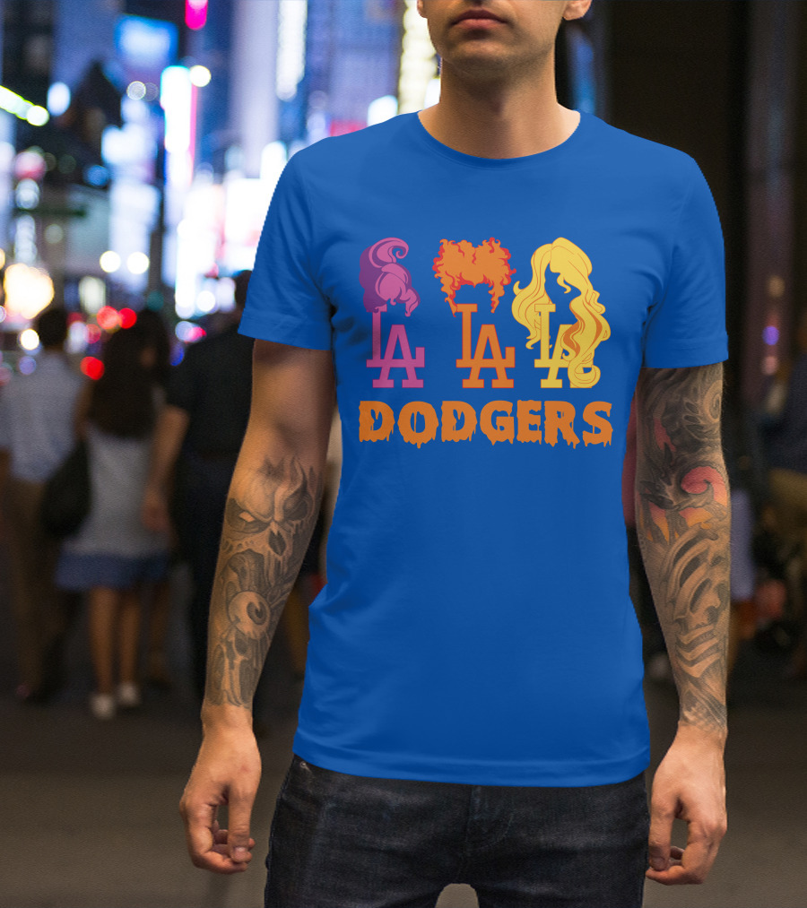 La Dodgers Trio Silhouette Hair Styles T-Shirt