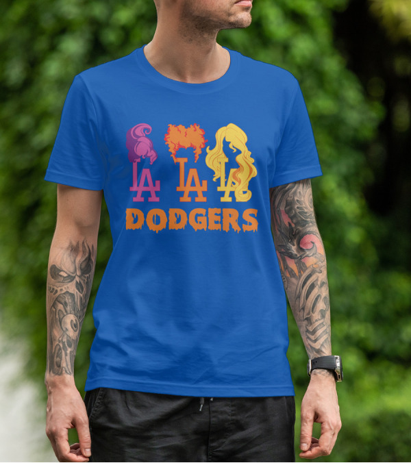 La Dodgers Trio Silhouette Hair Styles T-Shirt