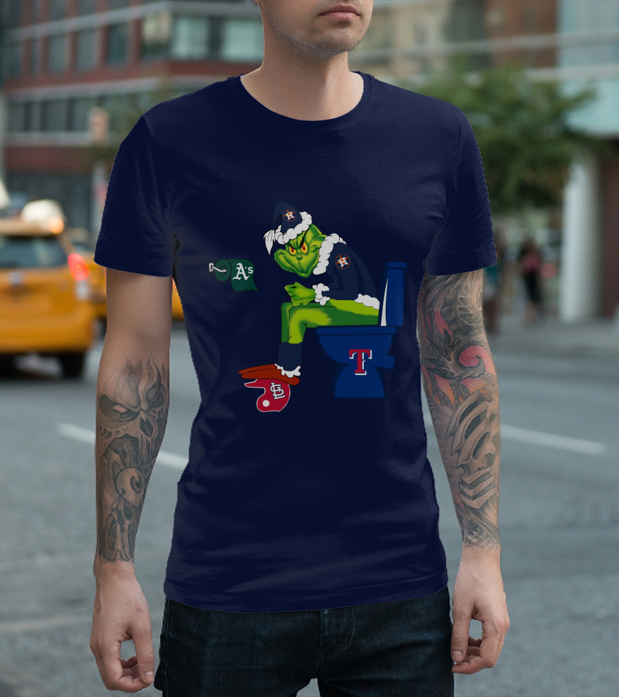Grinch Houston Texas Toilet T-Shirt
