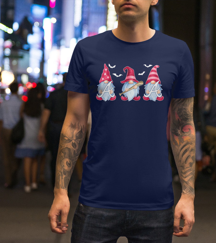 Magical Bat-Wielding Gnomes With A And Stars T-Shirt