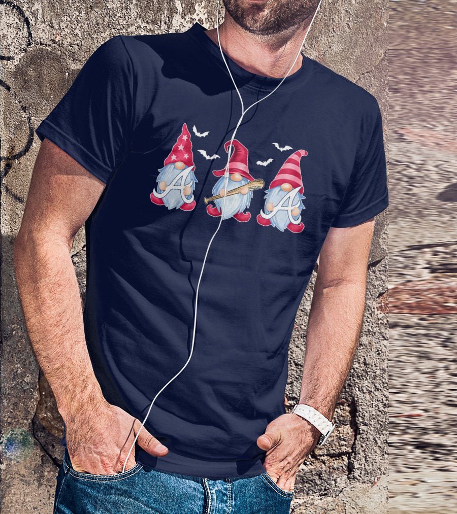 Magical Bat-Wielding Gnomes With A And Stars T-Shirt