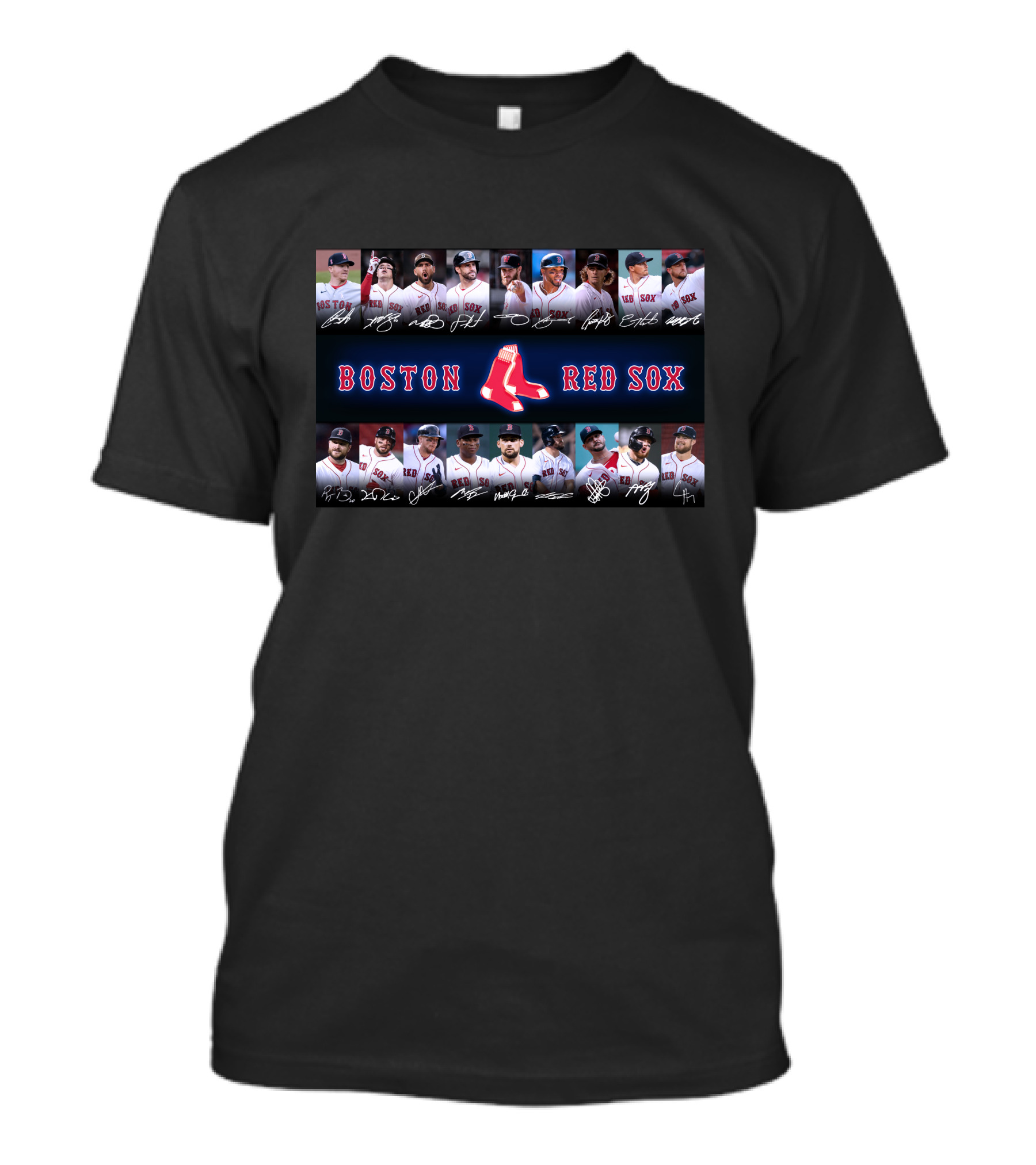 Boston Red Sox Players Autographs Collection T-Shirt
