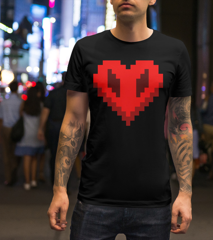 Philza Name Pixelated Heart T-Shirt