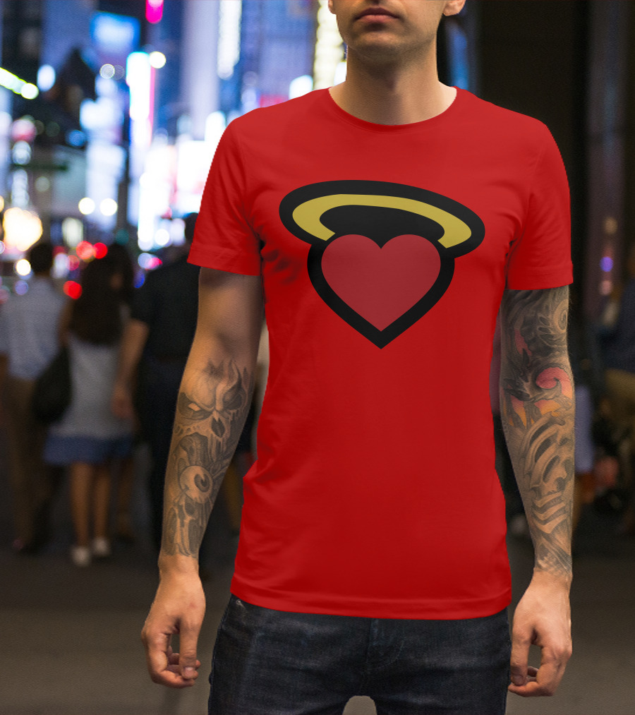 Poppin Store Miami Heat Heart Halo T-Shirt