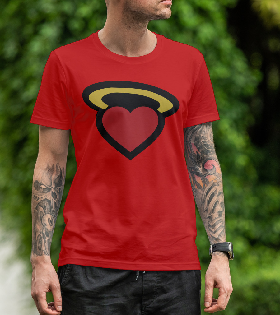 Poppin Store Miami Heat Heart Halo T-Shirt