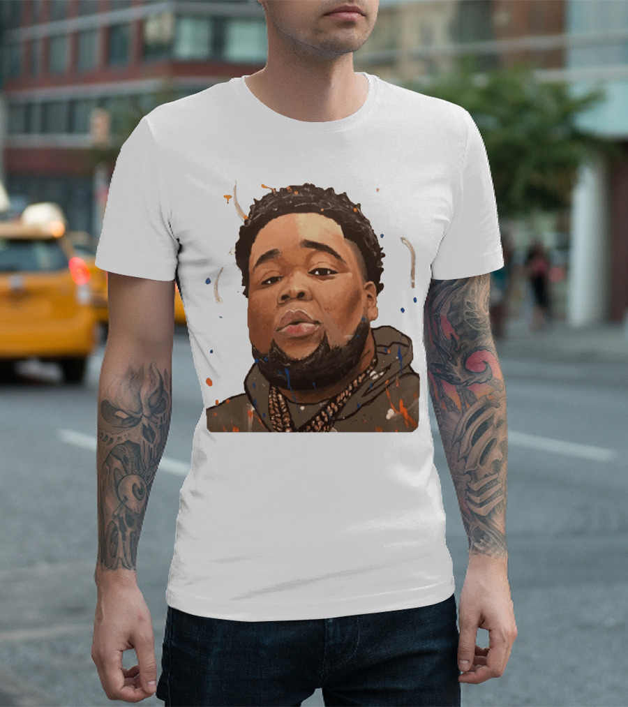 Rod Wave Hoodie Portrait Splash T-Shirt