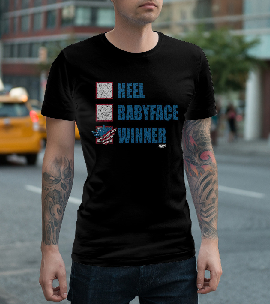 Cody Rhodes AEW Heel Babyface Winner T-Shirt