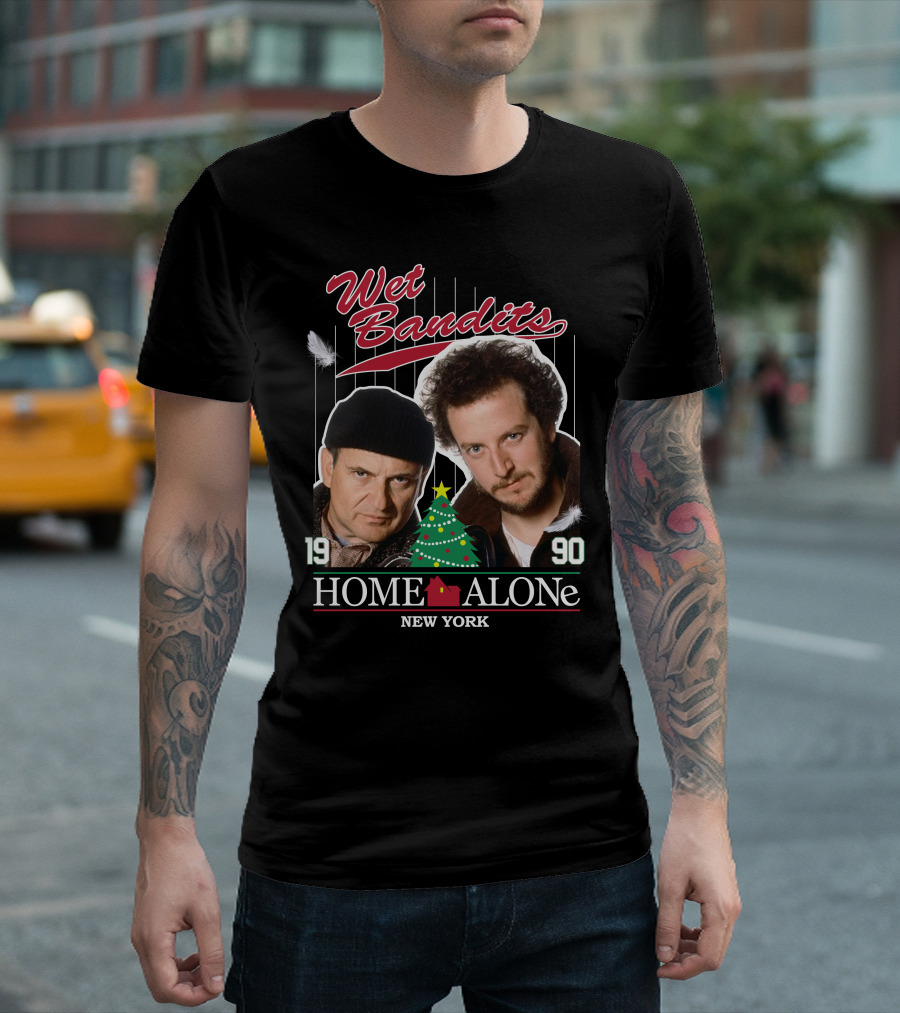 Wet Bandits Home Alone New York 1990 T-Shirt
