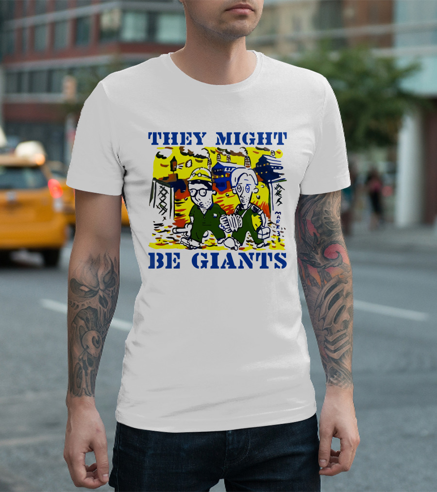 They Might Be Giants Comic Duo Factory Scene T-Shirt