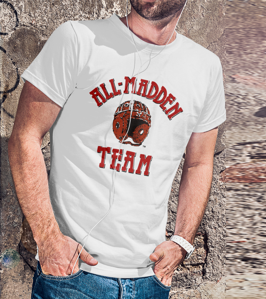 All Madden Team Vintage Football Helmet T-Shirt