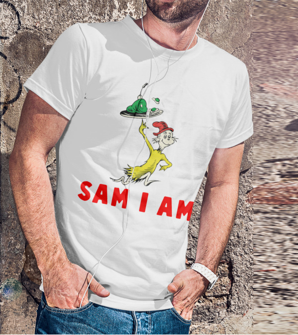 Sam I Am Green Eggs And Ham Dr. Seuss Character T-Shirt