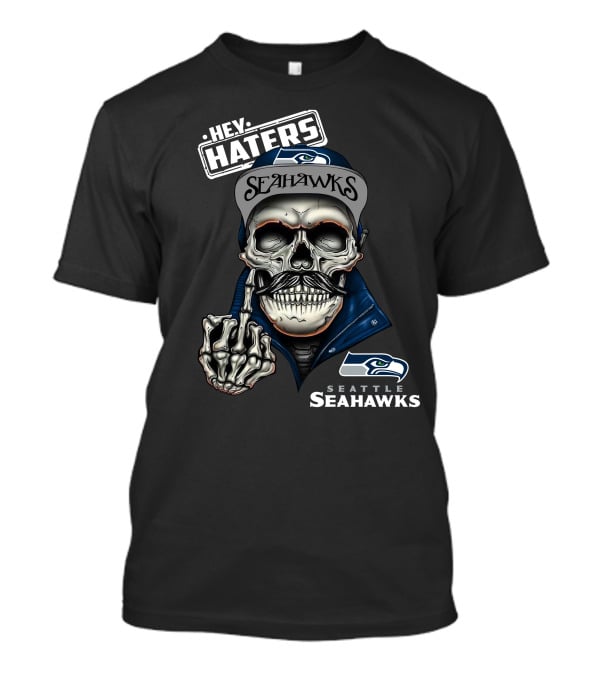 Seattle Seahawks Hey Haters Skeleton T-Shirt
