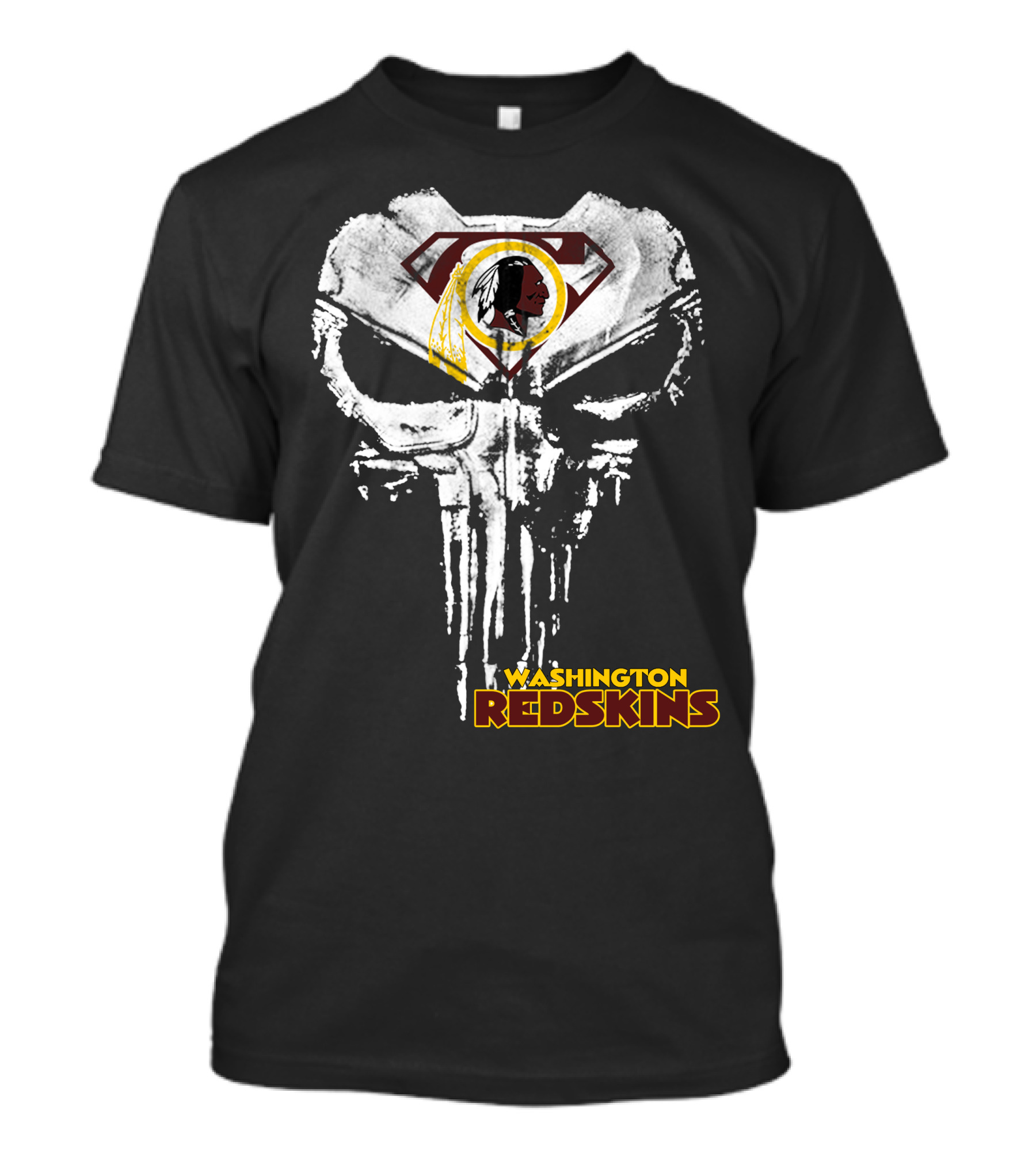 Washington Redskins Superman Punisher T-Shirt