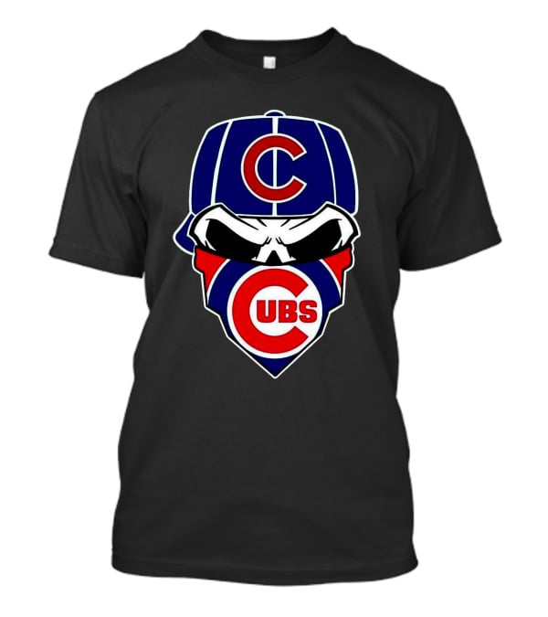 Cubs Skull Bandana Baseball Cap T-Shirt