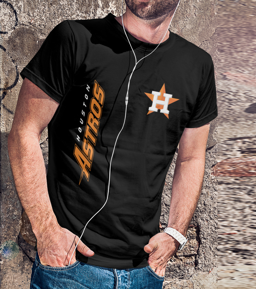 Houston Astros Mlb Team Logo H Star T-Shirt