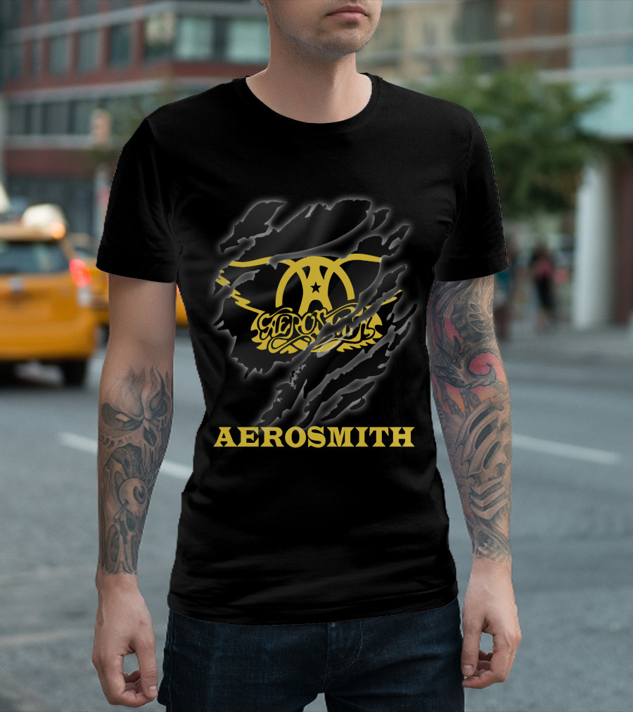 Aerosmith Logo Scratched T-Shirt