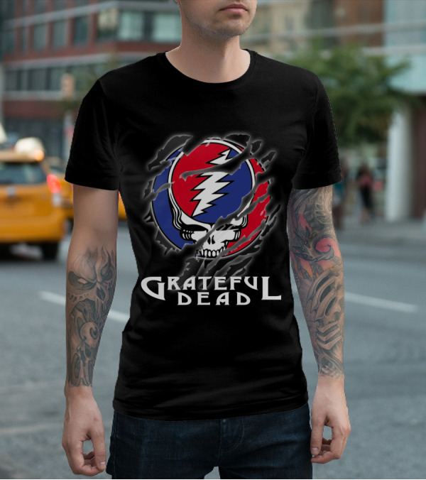 Grateful Dead Steal Your Face Skull Lightning Bolt Logo T-Shirt
