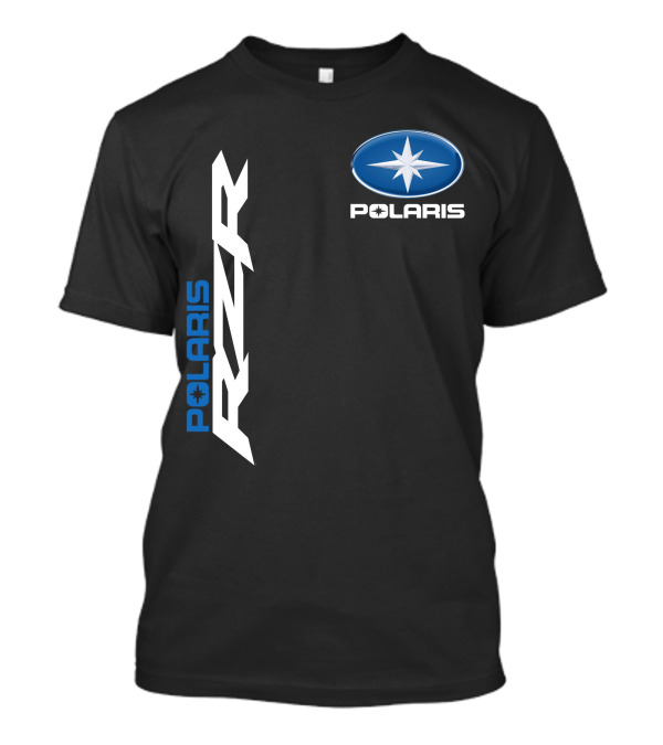Polaris Rzr Logo Blue And White T-Shirt