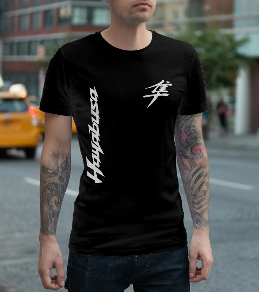 Hayabusa 01 Japanese Kanji Moto Racing T-Shirt