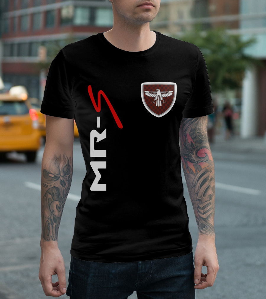 Mr-S Toyota Racing Logo With Red Stylized Text And Eagle Badge T-Shirt