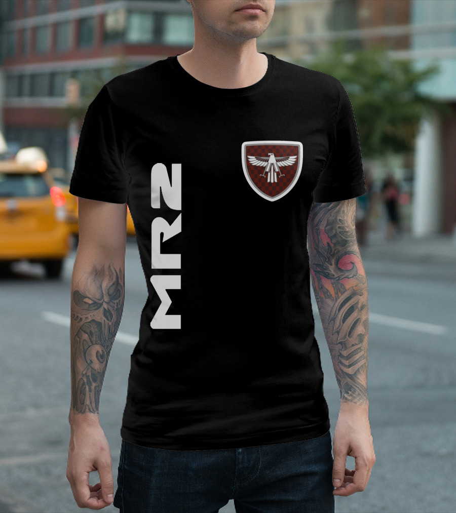 Mr2 03 Eagle Emblem Racing Checkerboard Crest T-Shirt