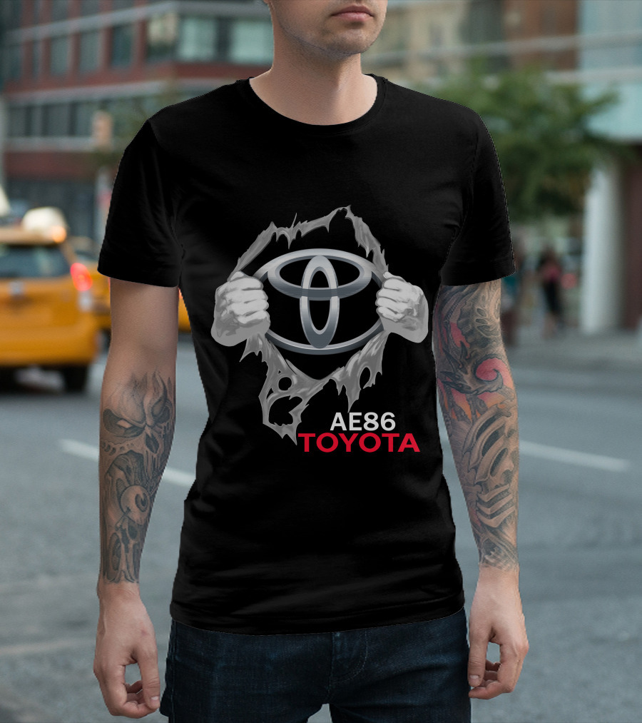 Ae86 Toyota Logo Ripped T-Shirt