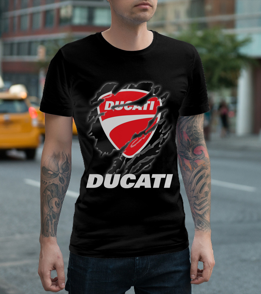 Ducati Logo Red Shield Moto Enthusiast T-Shirt