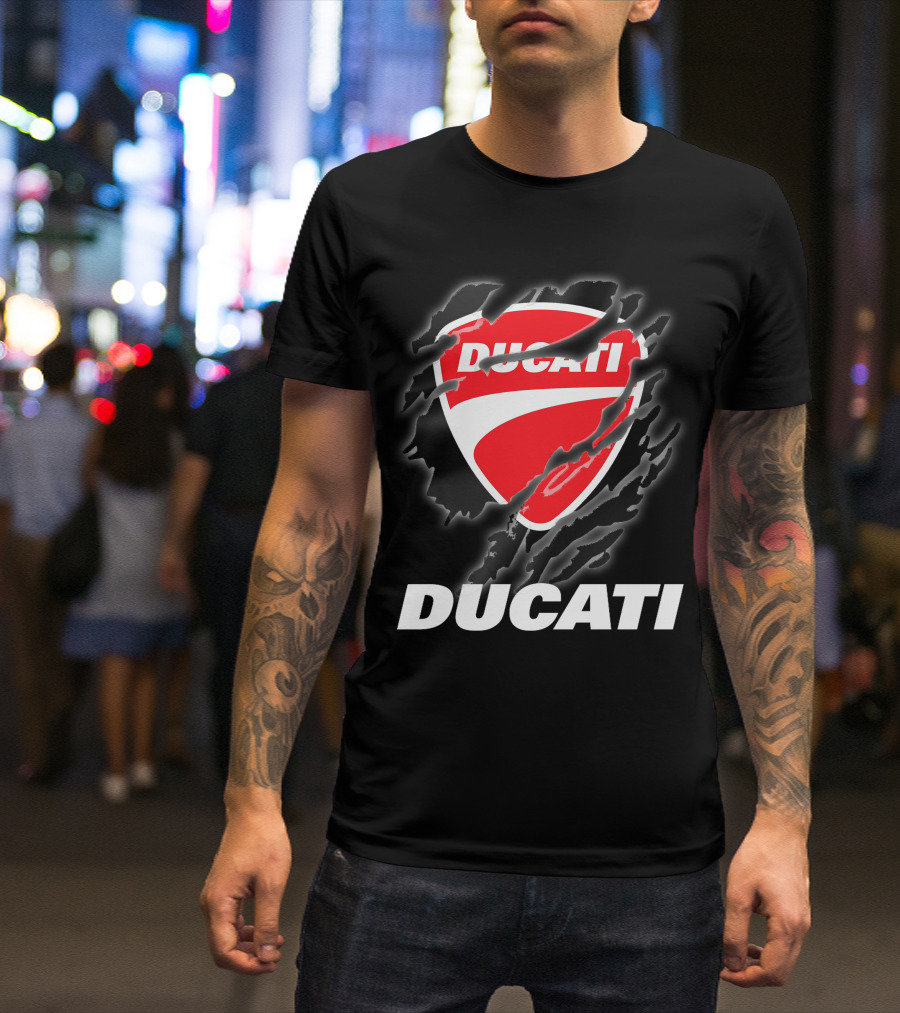 Ducati Logo Red Shield Moto Enthusiast T-Shirt
