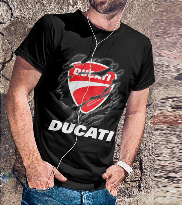 Ducati Logo Red Shield Moto Enthusiast T-Shirt