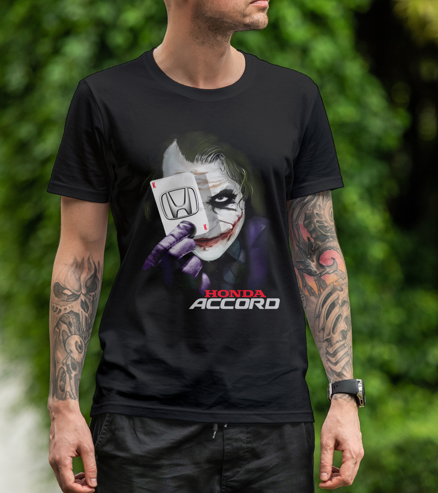 Honda Accord Joker Playing Card T-Shirt