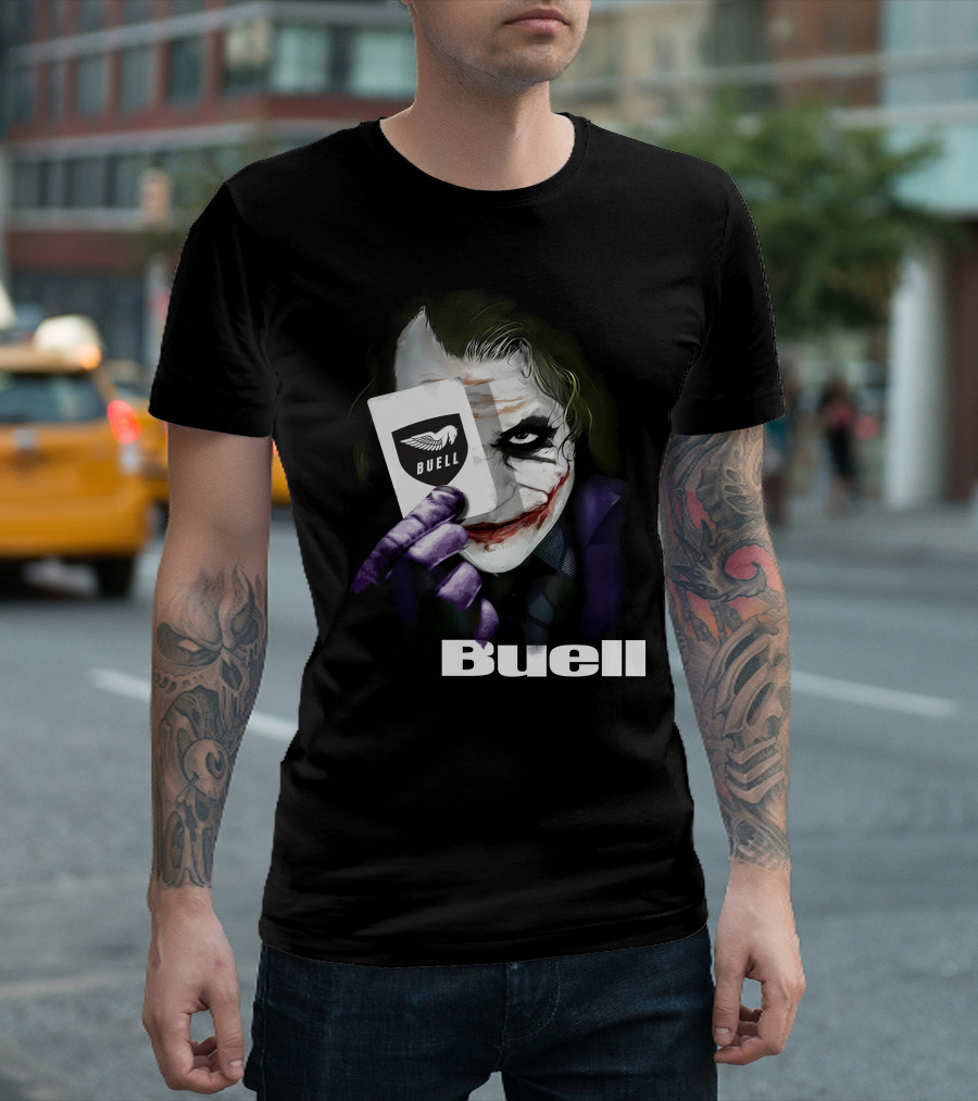 Buell Joker Card With Iconic Character T-Shirt