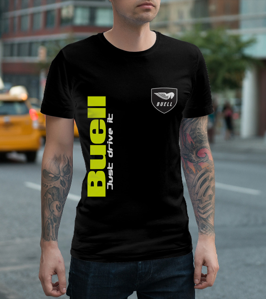 Buell Just Drive It Wing T-Shirt