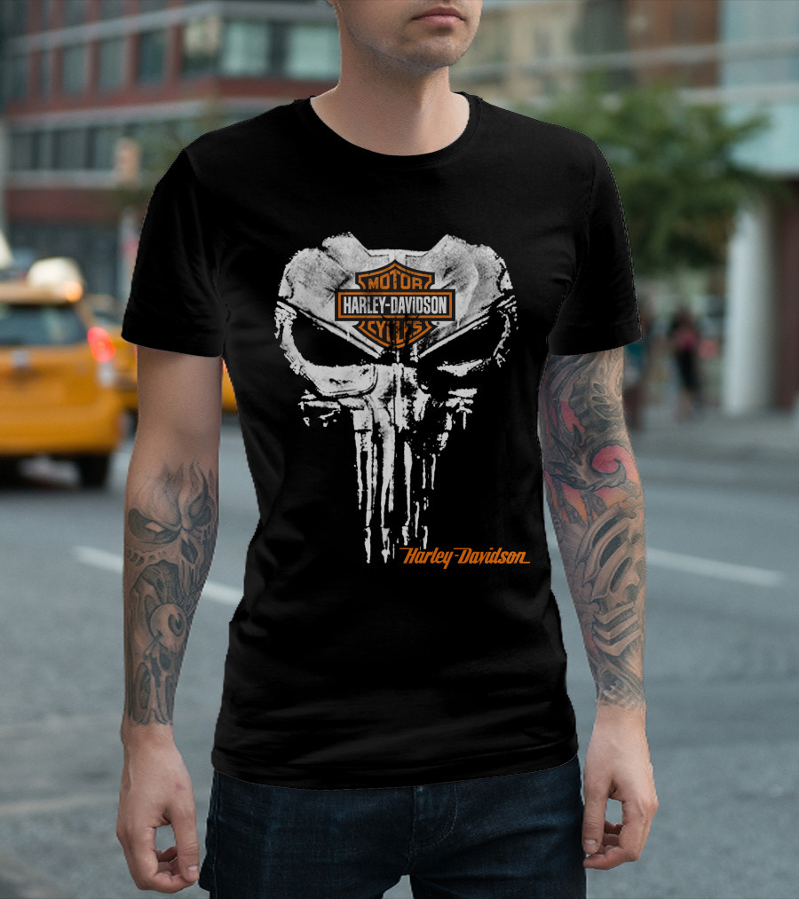Harley Davidson Punisher Skull T-Shirt