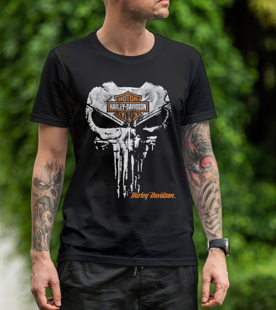 Harley Davidson Punisher Skull T-Shirt