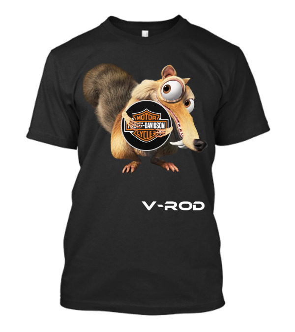 V-Rod Harley Davidson Scrat Ice Age Crossover T-Shirt