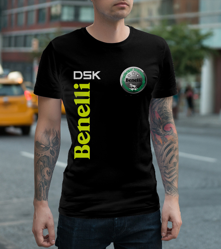 Benelli Dsk Logo With Emblem And Stars T-Shirt
