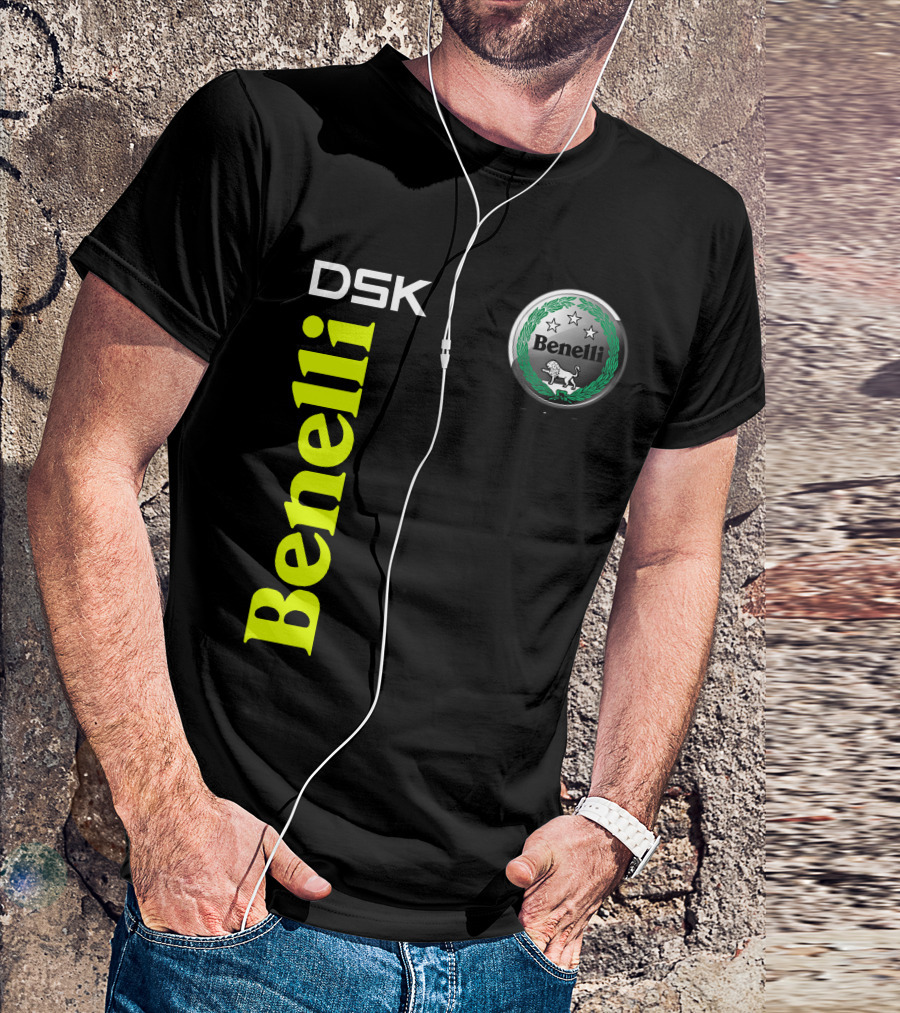 Benelli Dsk Logo With Emblem And Stars T-Shirt