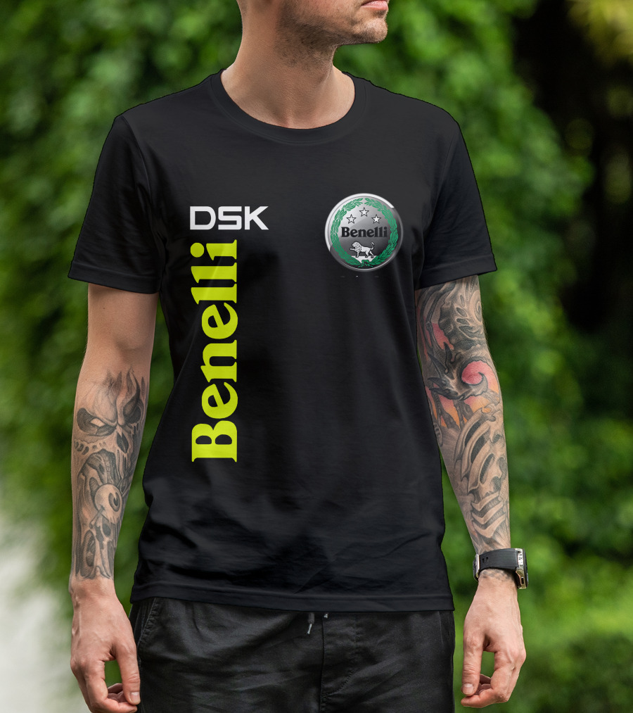 Benelli Dsk Logo With Emblem And Stars T-Shirt